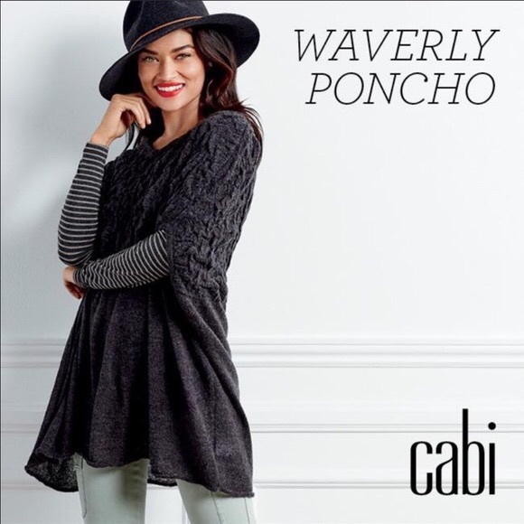 CAbi Sweaters - Limited Edition Cabi Waverly Poncho Sweater Sz MED